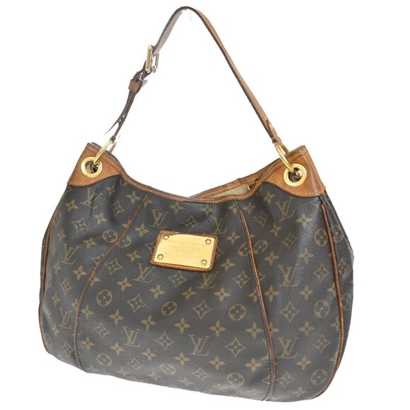 LOUIS VUITTON Galliera PM Shoulder Bag Monogram Leather Brown GD - Picture 1 of 16